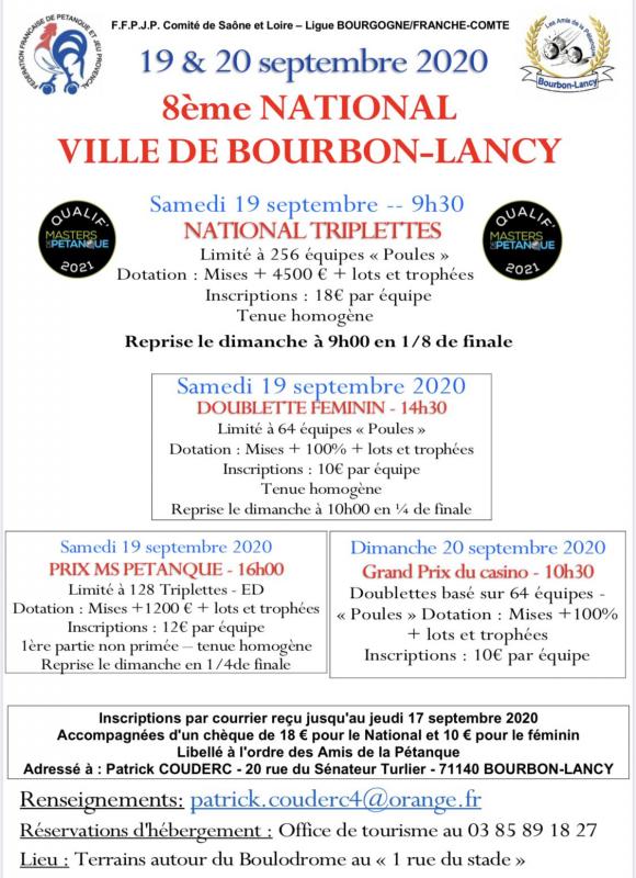 Web Tele Boulistenaute A Ruoms Et Bourbon Lancy calendrier petanque saone et loire 2021