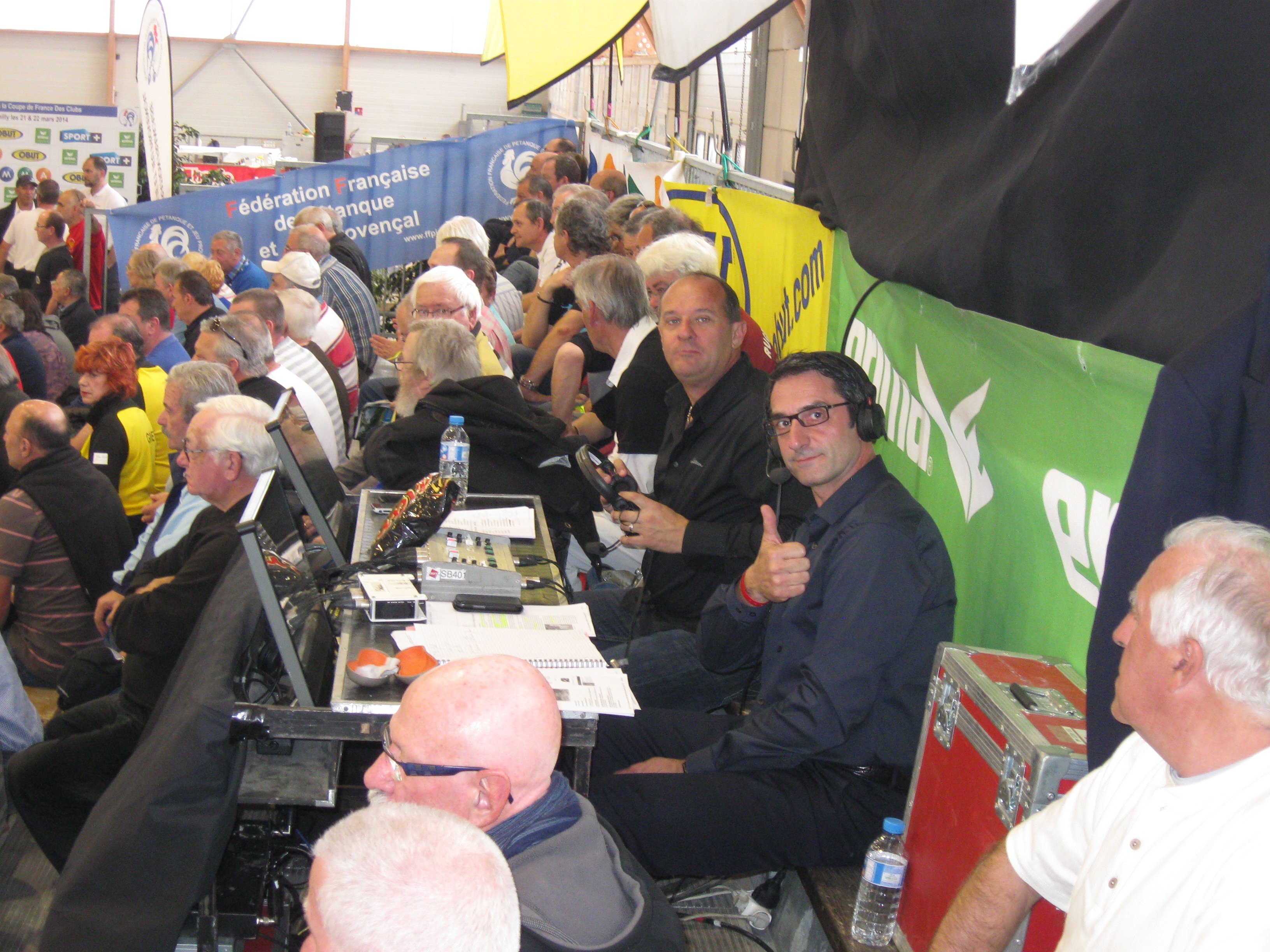 Laurent VERNAY et Jean Michel IZOIRD pour SPORT+ étaient présents