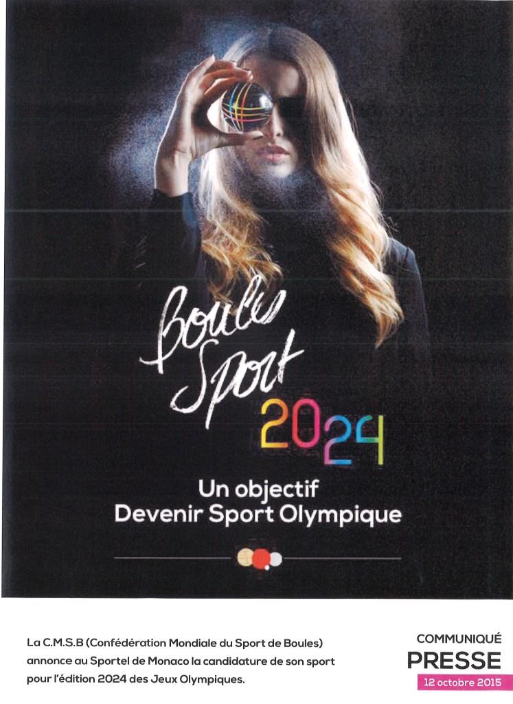 Objectif J.O. 2024 Objectif J.O. 2024