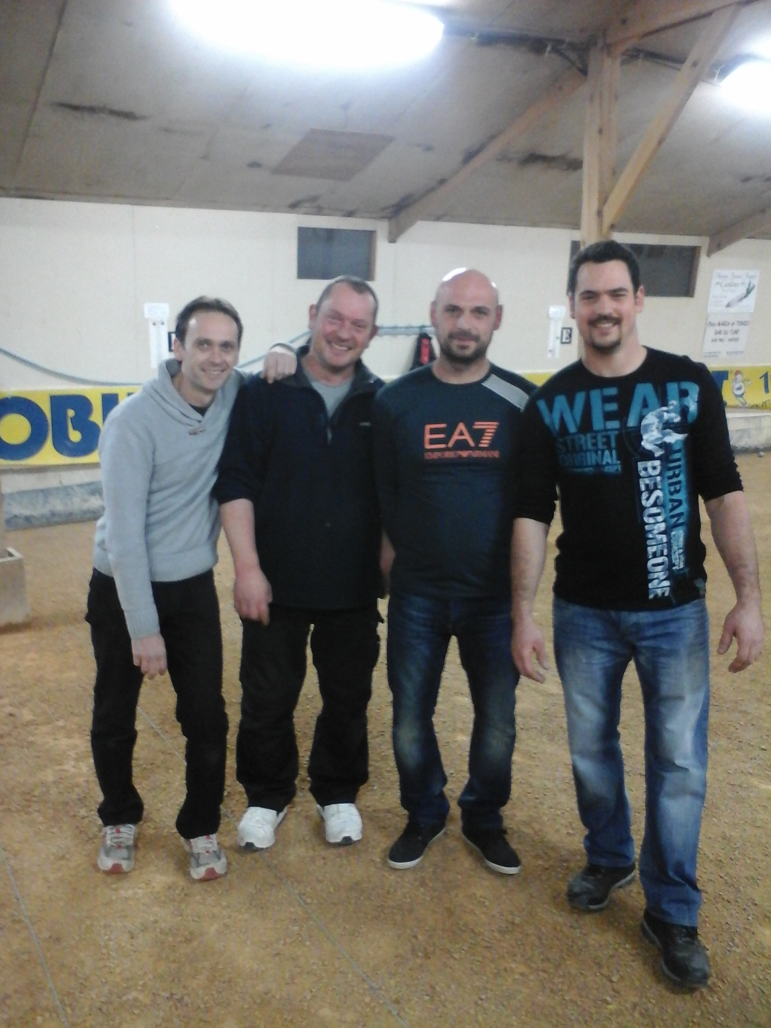 les 4 Fantastiques!!!! Gilles OASSEC et les 3 frères BASTRIES David, Fabien et Jérémy