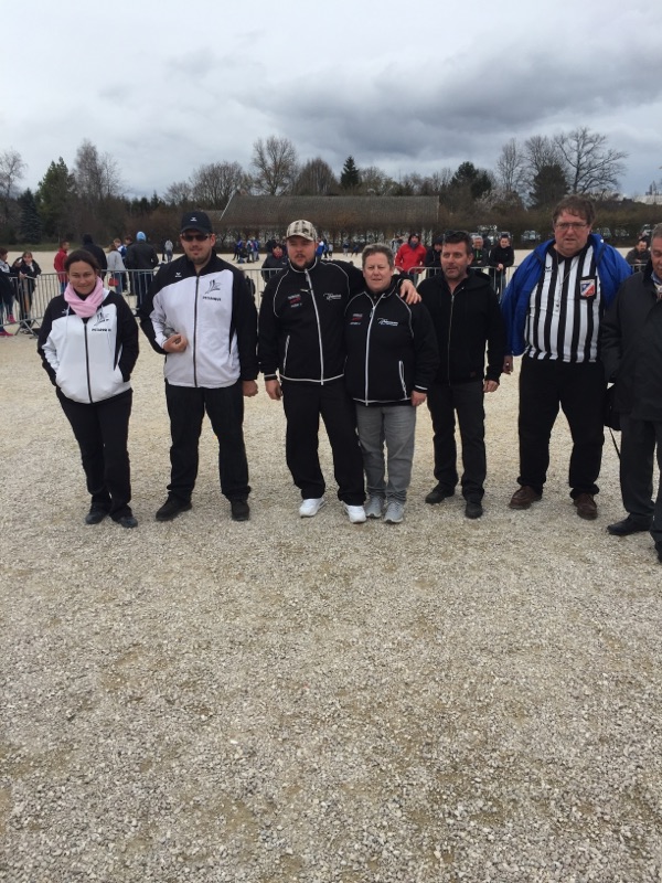 Résultat final championnat de l'Ain doublette mixte.