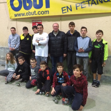 L'école de pétanque du SAMEDI 25 NOVEMBRE 2018