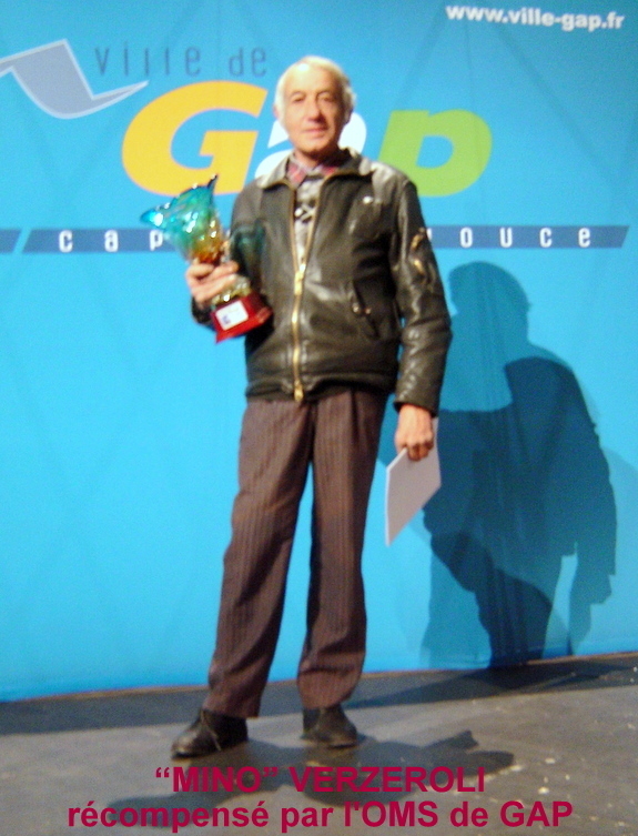 13/12/2010, Soirée de l'office municipal des sports Gapençais, Robert VERZEROLI dit  "MINO" récompensé....