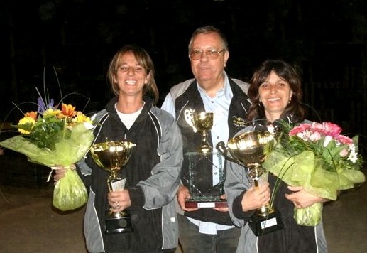 Jean Provensal entouré de nos deux Championnes