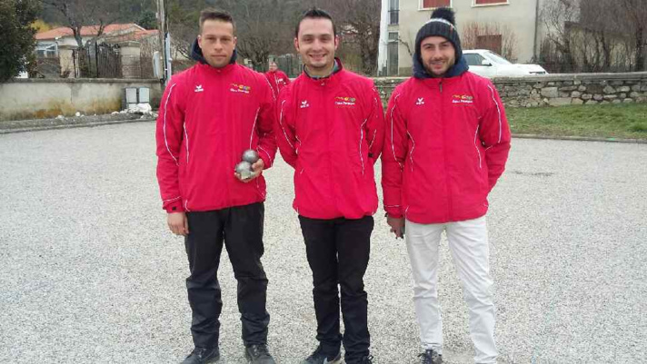 CHAMPIONS PETANQUE TRIPLETTE PROMOTION 2018 PANZA Mickael - BONNENFANT Lucas - EYRAUD Anthony