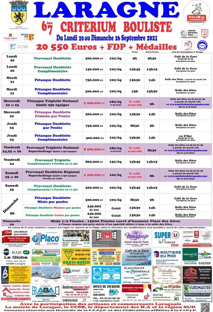 CRITERIUM LARAGNE 2021 CRITERIUM LARAGNE 2021