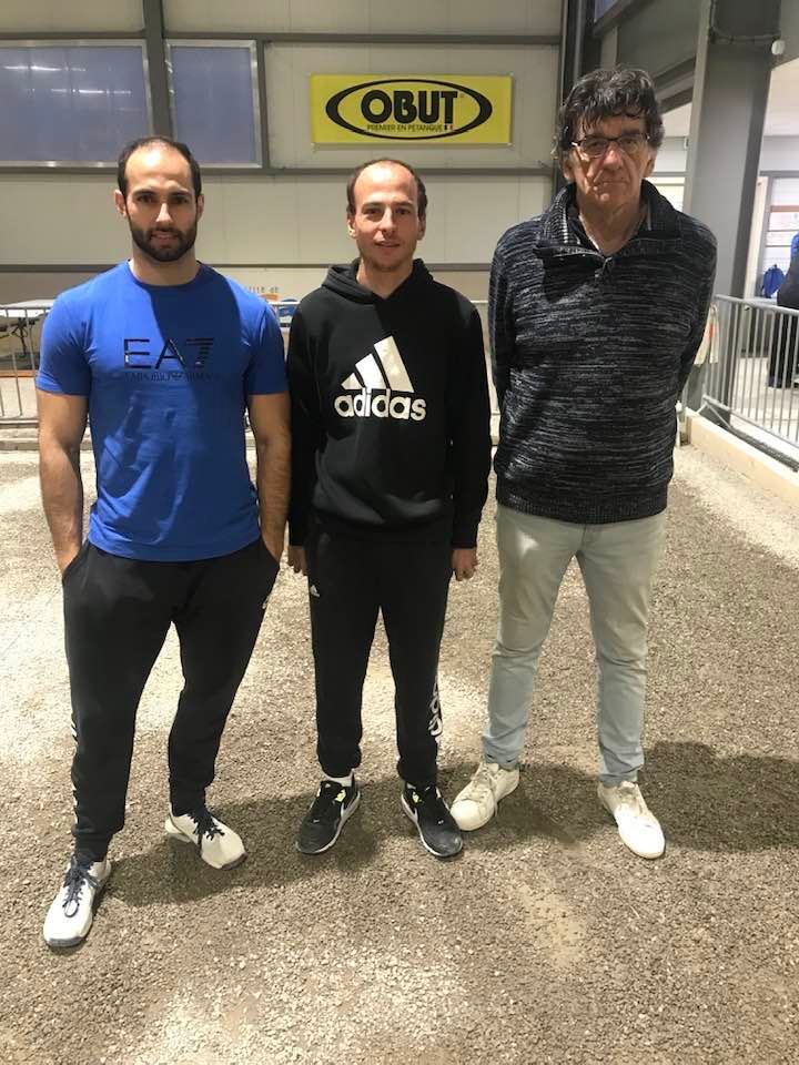 équipe finaliste du concours : Micka avec Kevin et Christian