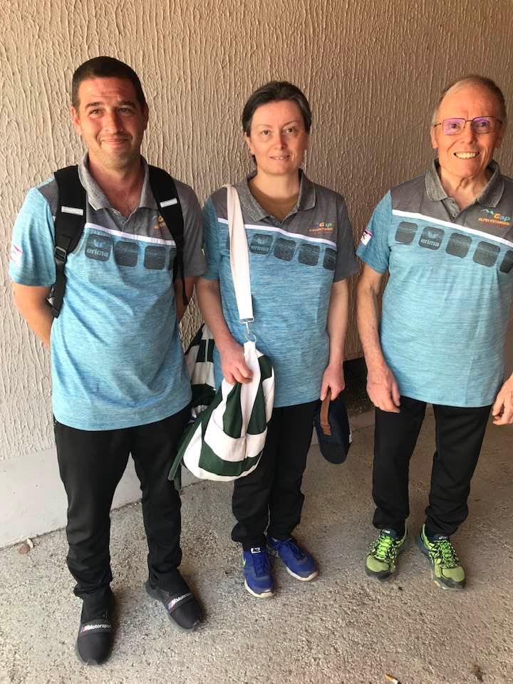 Equipe GAPHA : DUMONT Laurent - SAUNIER Edith et SAUNIER Georges (le papa)