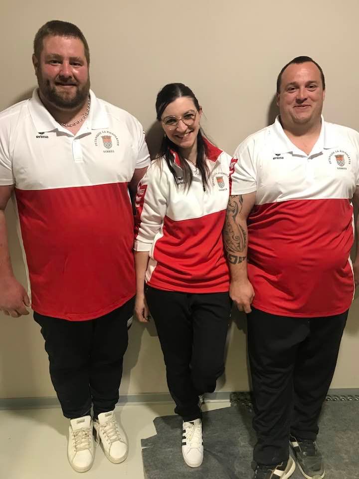 Equipe La Pignolette SERRES : ARAGON Vincent - ARAGON Laura et VAREILLE Gaetan