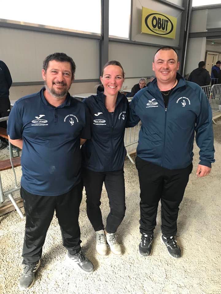 Equipe Pétanque Guillestroise : NAPOLEONE Paul - LEMAY Isoline et CASTELLANO Laurent