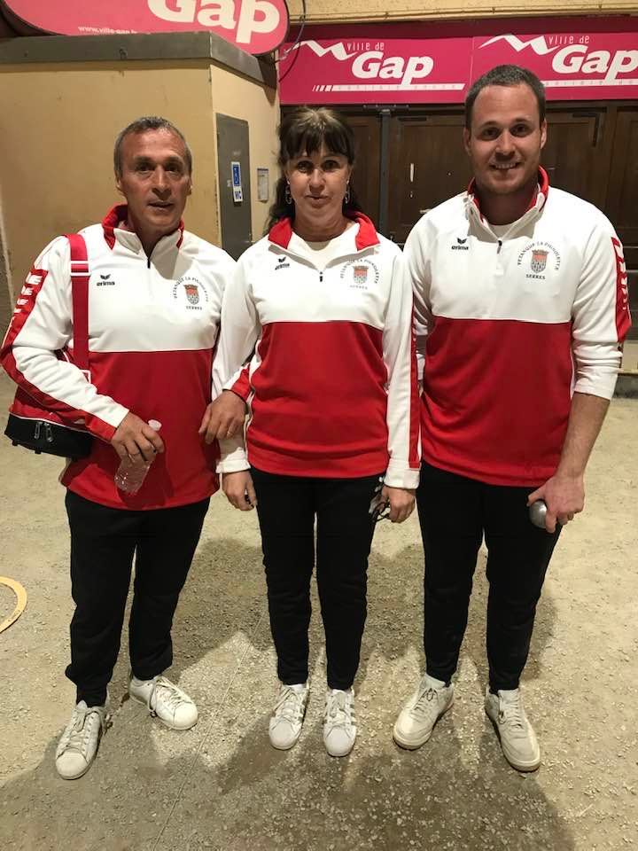 Equipe de la Pignolette SERRES : ANTHOUARD Eric-Christel et Thomas.. Belle Famille..
