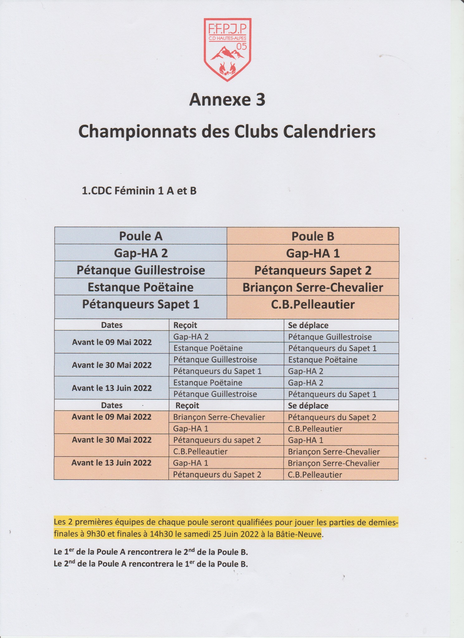 7 EQUIPES ENGAGEES DANS LES CHAMPIONNATS DEPARTEMENTAL PAR LE GAP-ALPES-PETANQUE 7 EQUIPES ENGAGEES DANS LES CHAMPIONNATS DEPARTEMENTAL PAR LE GAP-ALPES-PETANQUE