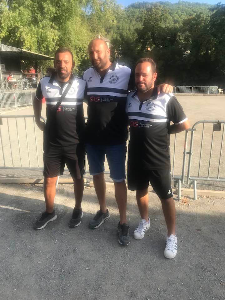 Anthony KERFAH - RAVOTTI Julien - JULLIEN André VAINQUEURS du NATIONAL JEU PROVENCAL GAP 2022