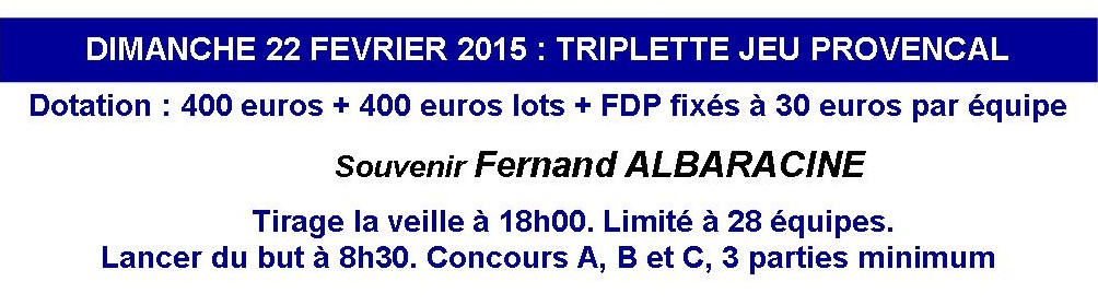 Deux week-ends de boules sous le boulodrome couvert de la Blache