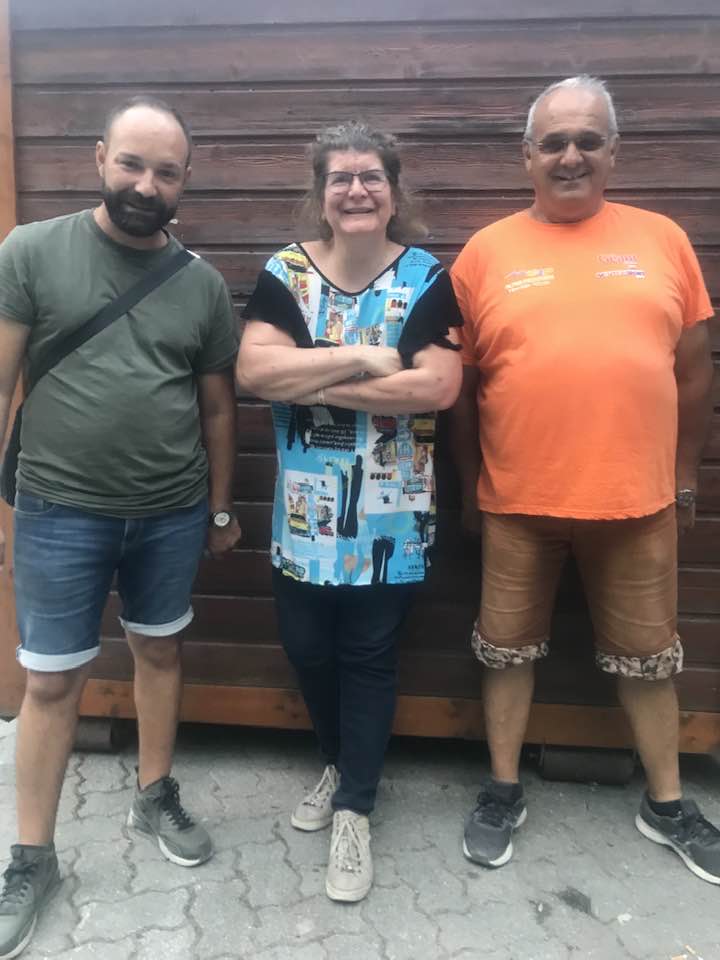 Karim, Alexane et Alain qui terminent 1er .. Karim, Alexane et Alain qui terminent 1er ..