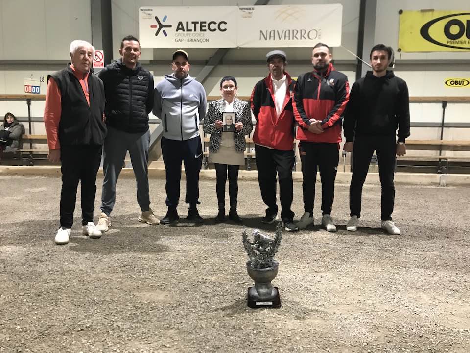 SANCHEZ Roland- ARSAC Mickael- GUIARD Florian VAINQUEURS DU SOUVENIR Fernand ALBARACINE au Jeu Provençal