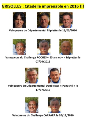 Boulodrome Grisollais : Citadelle imprenable !!! Boulodrome Grisollais : Citadelle imprenable !!!