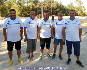 Bilan sportif 2016 N°7 : Grisolles 1 Jeu Provençal en CDCJP 1ère Div. Bilan sportif 2016 N°7 : Grisolles 1 Jeu Provençal en CDCJP 1ère Div.