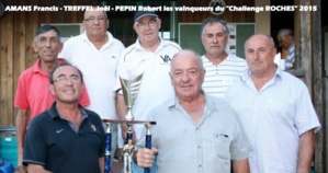 Challenge Roches 55 ans et + : Qui pour succéder aux Grisollais vainqueurs en 2015 ? Challenge Roches 55 ans et + : Qui pour succéder aux Grisollais vainqueurs en 2015 ?