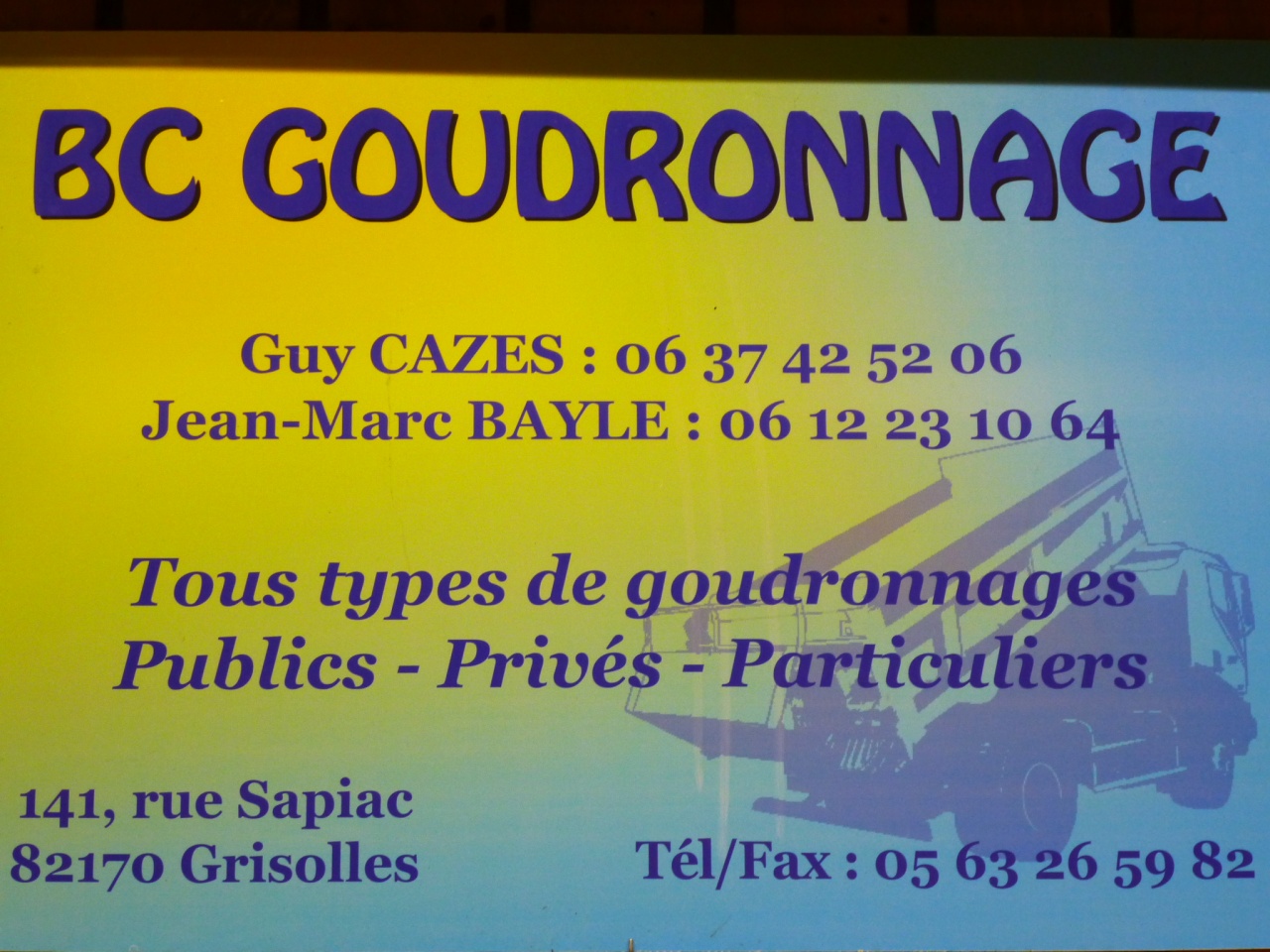 BC GOUDRONNAGE BC GOUDRONNAGE