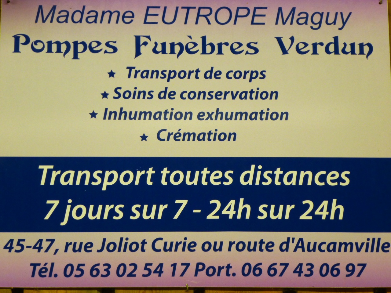 Madame EUTROPE Maguy