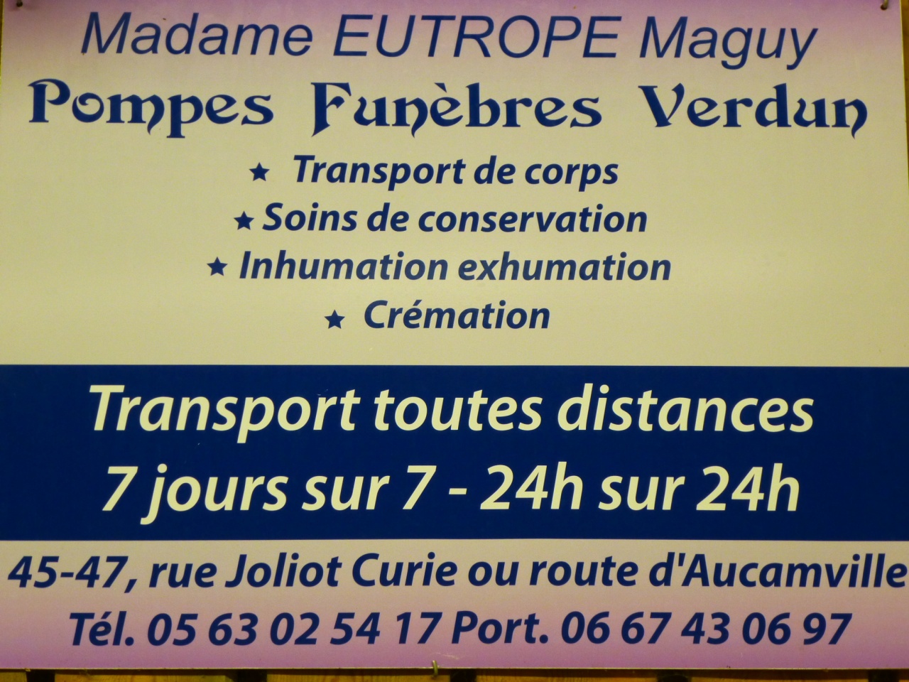 Madame EUTROPE Maguy Madame EUTROPE Maguy