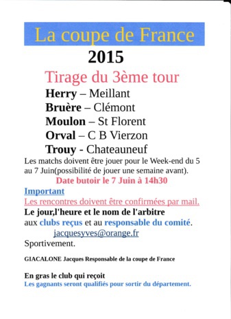 coupe de france 3ème tour