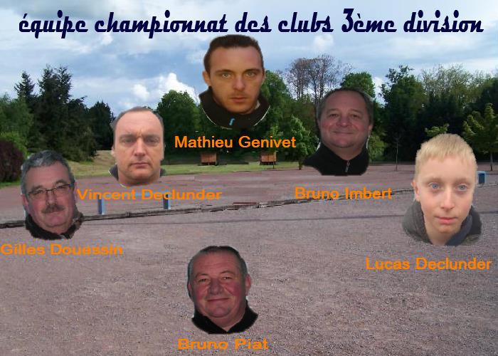 championnat des clubs 3ème division