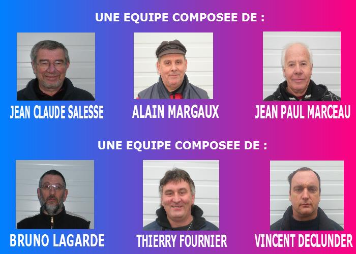 LES EQUIPES ENGAGEES DU TEAM GUERCHOIS AU CHAMPIONNAT TRIPLETTE PROMOTION ET DOUBLETTE HONNEUR CE WEEKEND A ST FLORENT LES EQUIPES ENGAGEES DU TEAM GUERCHOIS AU CHAMPIONNAT TRIPLETTE PROMOTION ET DOUBLETTE HONNEUR CE WEEKEND A ST FLORENT