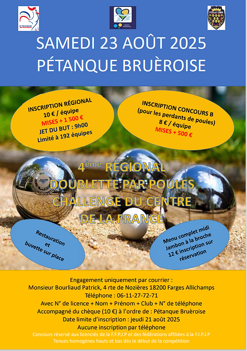 CONCOURS BRUERE CONCOURS BRUERE