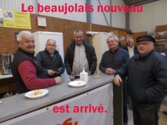 Le beaujolais nouveau est arrivé.