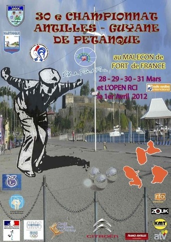 Affiche du 30ème championnat de ligue Antilles-Guyane 2012