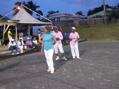 Peligotti de Saint-Martin pour le lancer de bouchon du Championnat Mixte à CONVENANCE  BAIE-MAHAULT