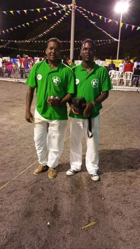 MOTTEYEN Manuel à gauche et MALAHEL Johny Deux grands Champions POUR UN TITRE en Doublettes A-G 2016 MOTTEYEN Manuel à gauche et MALAHEL Johny Deux grands Champions POUR UN TITRE en Doublettes A-G 2016