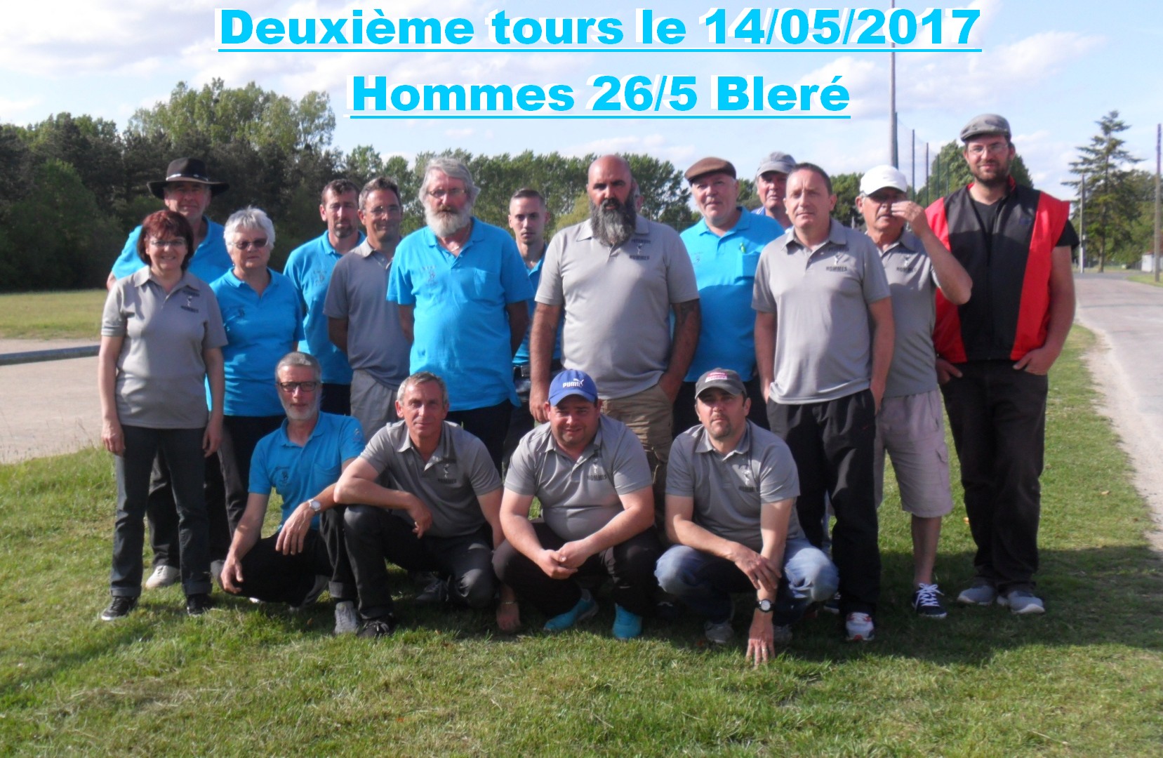 L'équipe au deuxième tour de la coupe de France 2017.