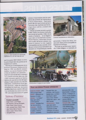 La JPC vue par la presse spécialisée Boulisme La JPC vue par la presse spécialisée Boulisme