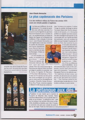 La JPC vue par la presse spécialisée Boulisme La JPC vue par la presse spécialisée Boulisme