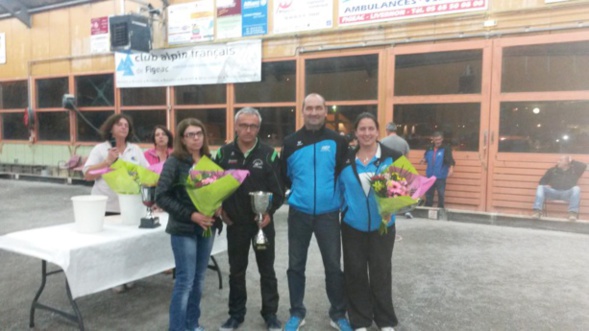 Stéphanie Perrinet, Laurent Fouillac, Sandrine Poncie, Régis Foulhac (Autoire - Cahors S.P)