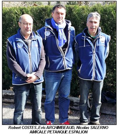 Voici les quatres équipes qui ont obtenu leur qualification pour la ligue triplette seniors masculins Voici les quatres équipes qui ont obtenu leur qualification pour la ligue triplette seniors masculins