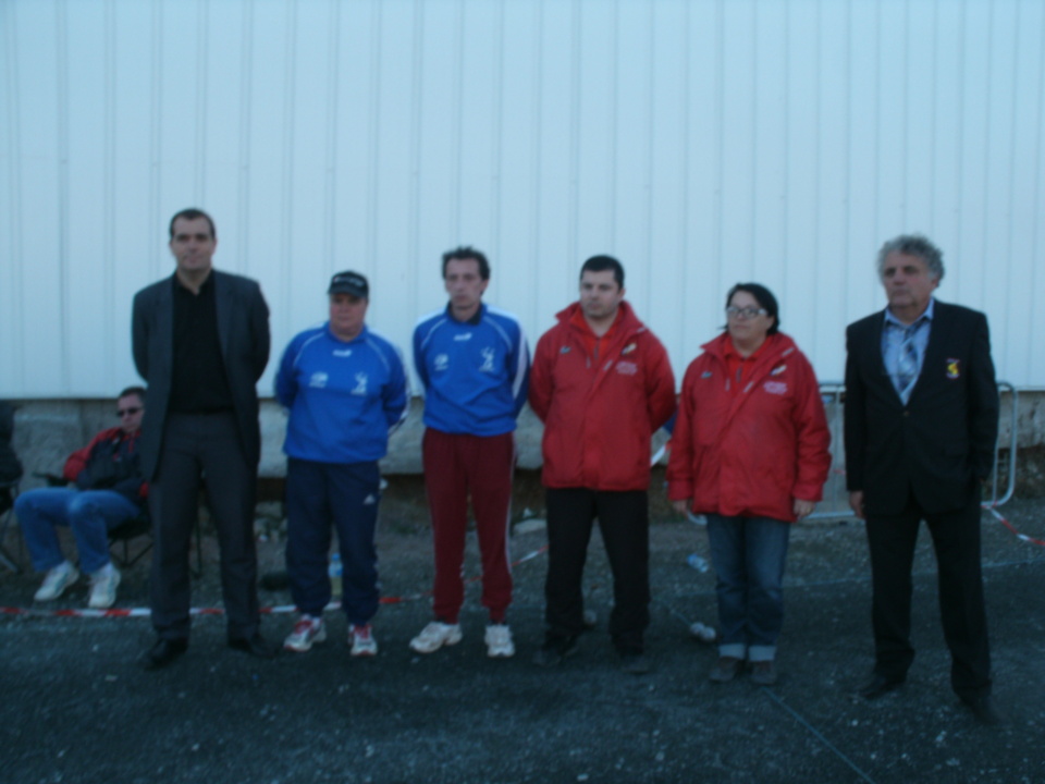 Mr Berard " Maire de Capdenac" les finalistes " Mr Nogaret Président Aveyron "