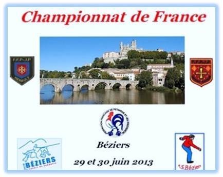CHAMPIONNAT DE FRANCE TRIPLETTE 2013