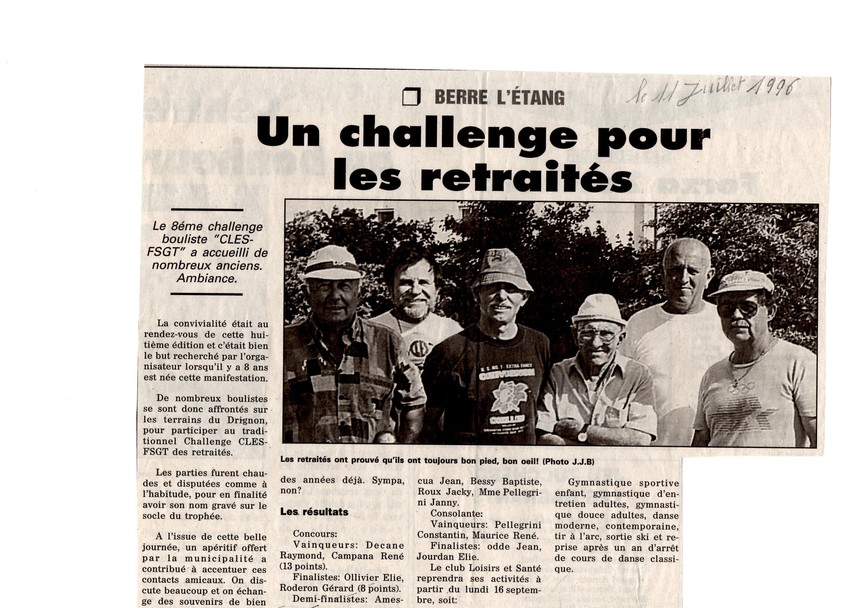 1996 Le challenge des retraités