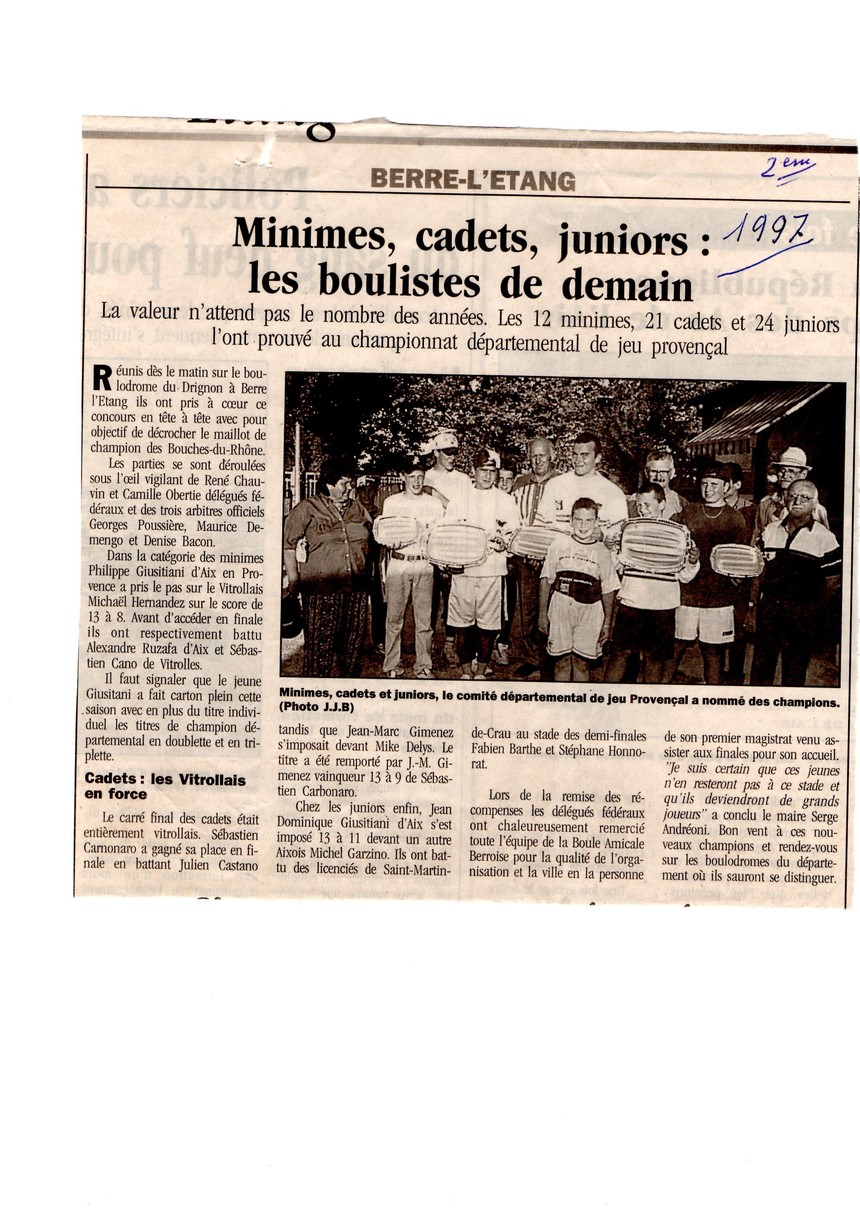 1997 La relève 1997 La relève