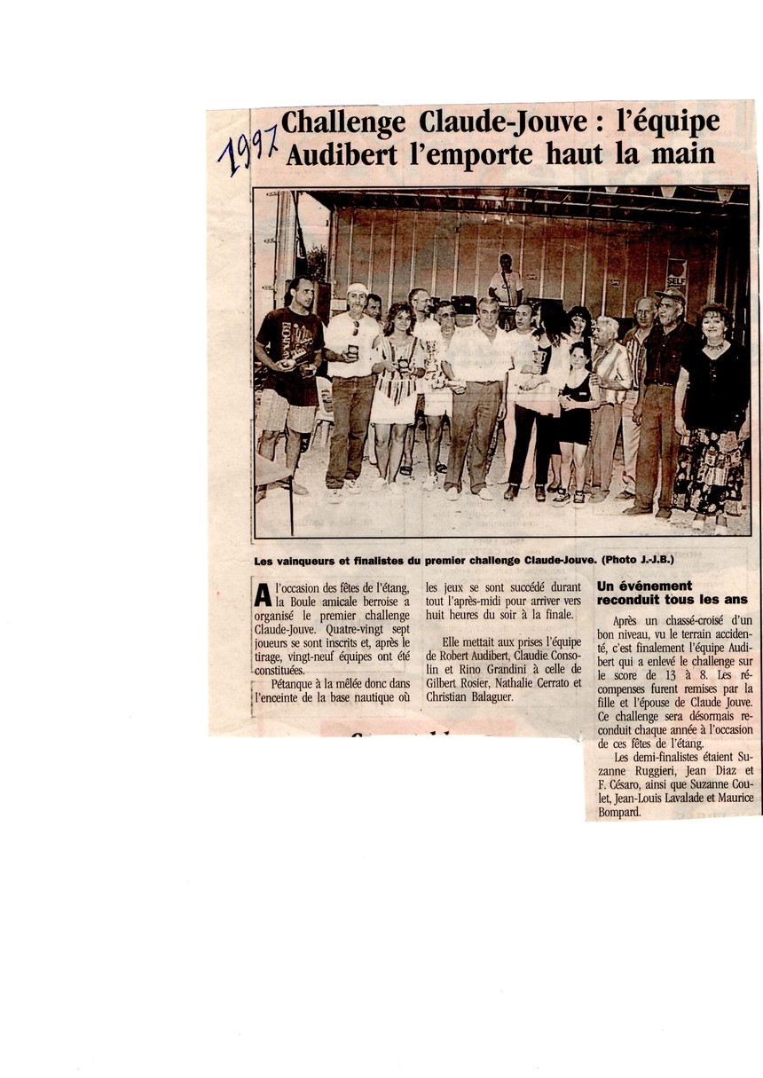 1997 Challenge Claude Jouve 1997 Challenge Claude Jouve