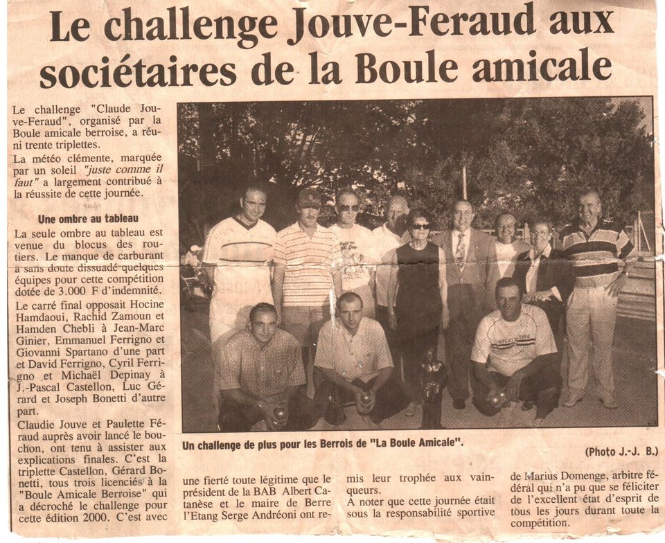 challenge jouve année 2000 challenge jouve année 2000