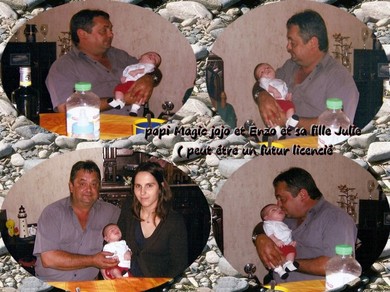 Papi magic jojo et Enzo et sa fille Julie