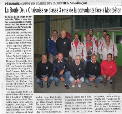 Equipe de  Montbéton et Deux Chaises