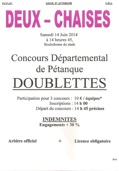 Samedi 14 Juin