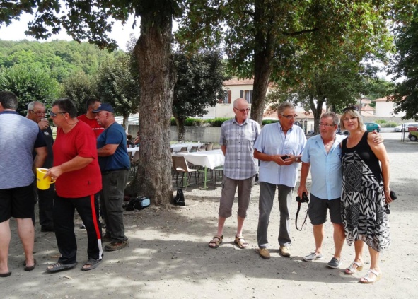Nos partenaires, notre co-Président en bonne compagnie avec les élus de la Mairie d'Aubin