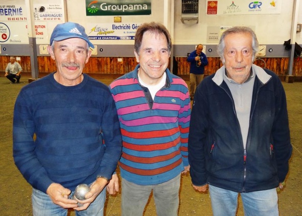 Jean-Louis Alonso (La Fraternelle) s'est qualifié avec les deux Cantalous, Magne et Parra.